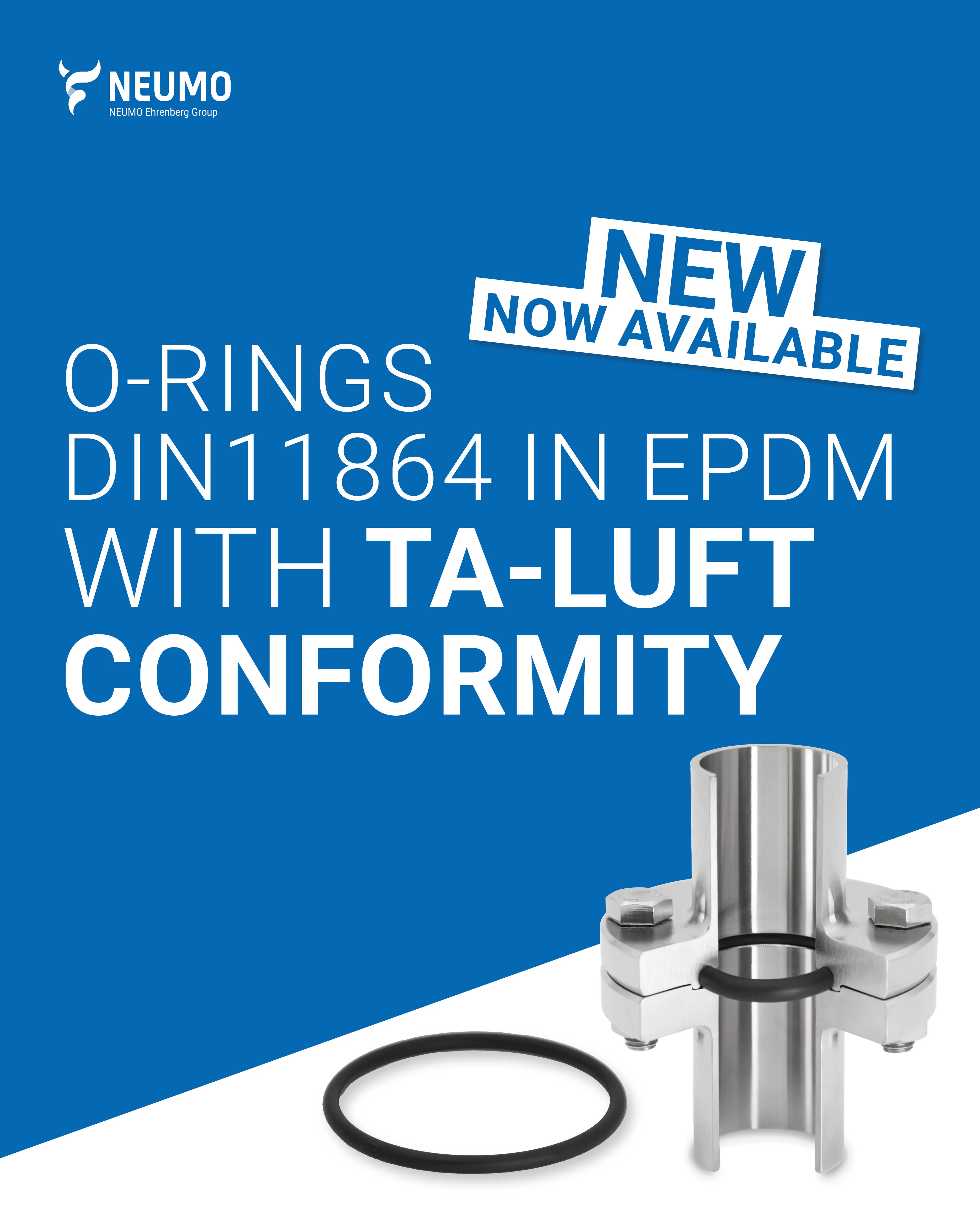 NEU: DIN 11864 O-Ringe in EPDM mit Konformität nach TA-Luft:2021!